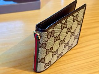 Portafoglio Gucci Bifold GG Supreme Ophidia Web