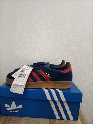 Adidas Gazelle Indoor J Azul/Rojo Talla 36