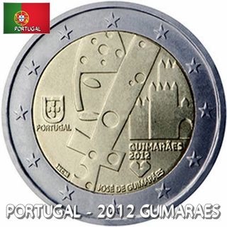 Moneda conmemorativa 2€ Portugal 2012 Guimaraes.
