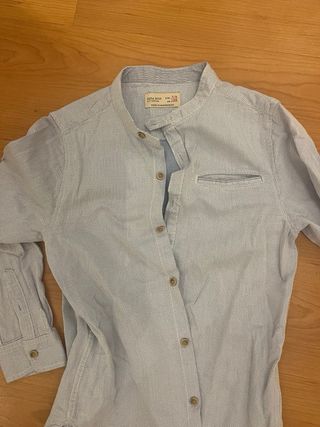 Camisa Zara niño azul