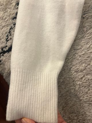 Jersey punto suave blanco Zara