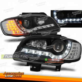 FAROS DAYLIGHT NEGROS aptos para SEAT IBIZA/CORDO