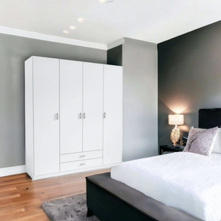 Armario 4 Puertas Blanco