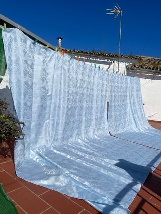 Tela adamascada antigua hilo de seda cortinas