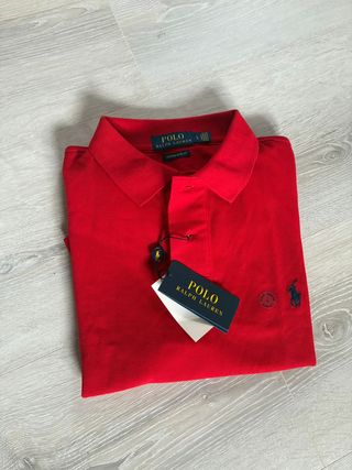 Polo Ralph Lauren Custom Slim Fit Rojo T L
