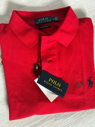 Polo Ralph Lauren Custom Slim Fit Rojo T L