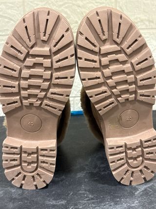 Botas bajas F&S Fashion Beige/Marrón Mujer