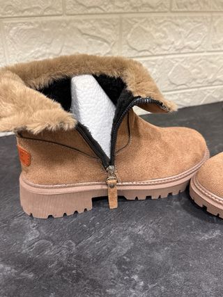 Botas bajas F&S Fashion Beige/Marrón Mujer