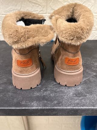 Botas bajas F&S Fashion Beige/Marrón Mujer