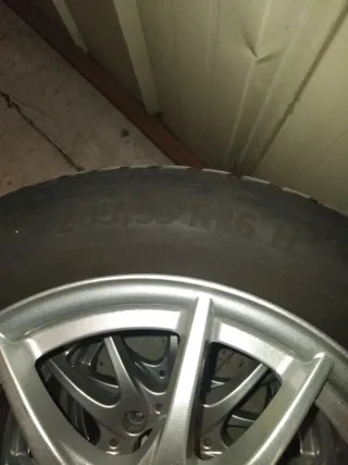 Juego 4 Llantas Mercedes Con 4 gomas continental