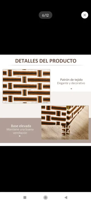 Biombo separador 4 paneles