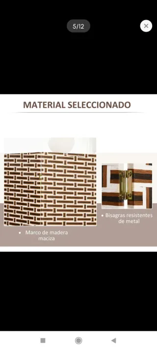 Biombo separador 4 paneles