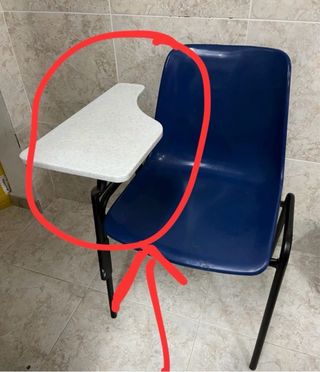 mesa plegable para silla