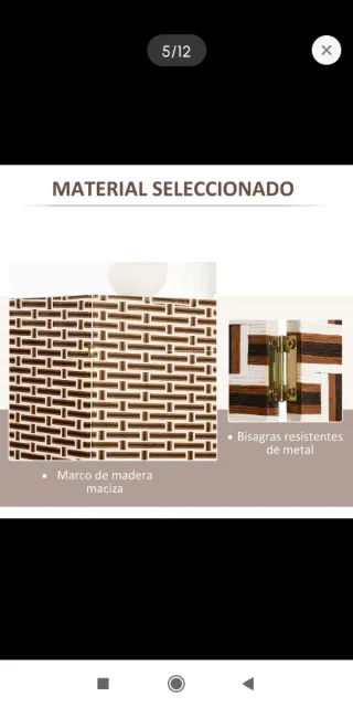 Biombo plegable 4 paneles- separador ambientes