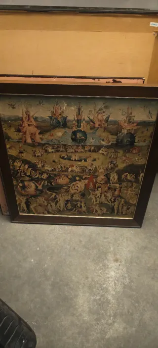 Cuadro acuarela arte mujer