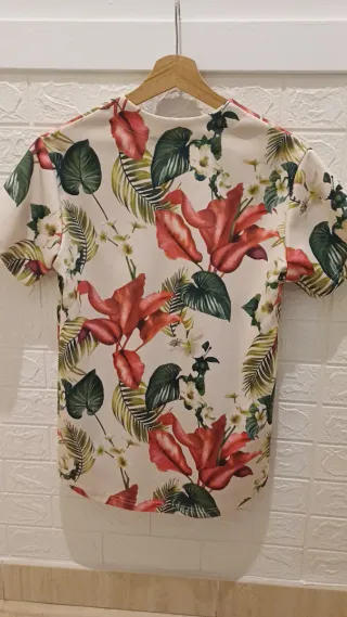 Camiseta niño SikSilk floral botones