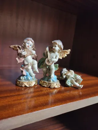 Conjunto 3 angelitos barrocos