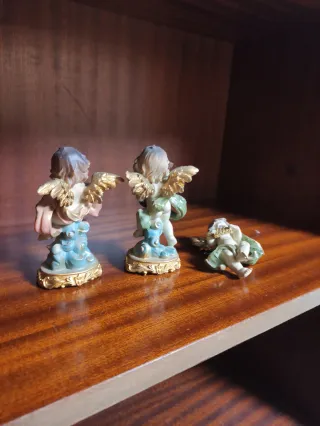 Conjunto 3 angelitos barrocos