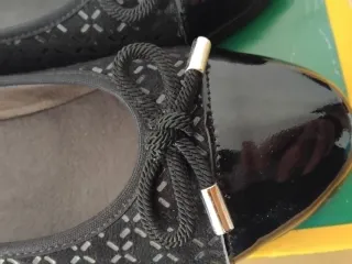 Zapatos planos negros talla 36