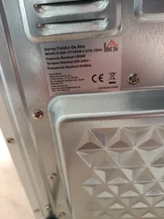 Horno y freidora de aire 2en1