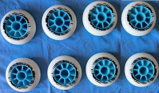 Confezione da 8 Ruote da 100 mm per pattini a rotelle