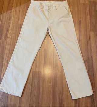 Pantalón Chino Hombre Talla 44 Beige Claro
