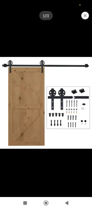 Herrajes Puerta Corredera Madera Metal