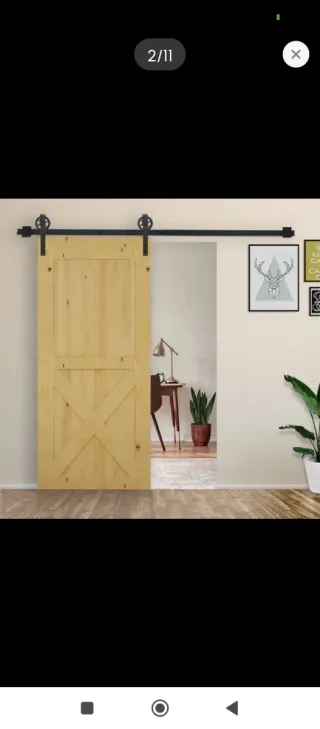 Herrajes Puerta Corredera Madera Metal