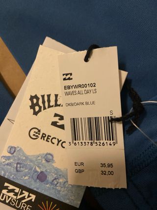 Rash Guard Billabong Manga Larga Azul