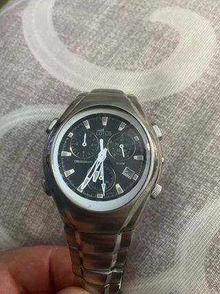 Reloj Lotus Cronógrafo Negro/Plata