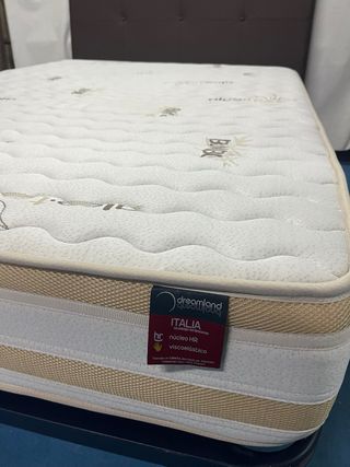 Somier Reforzado y Colchón Visco 135x190