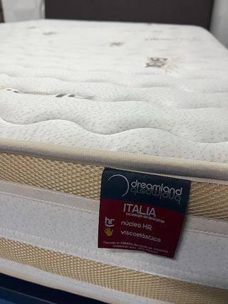 Somier Reforzado y Colchón Visco 135x190