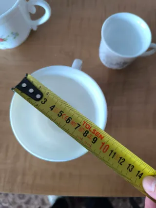 Seis tazas y platos Arcopal