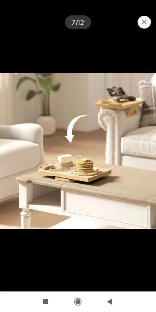 Bandeja de sofá de bambú