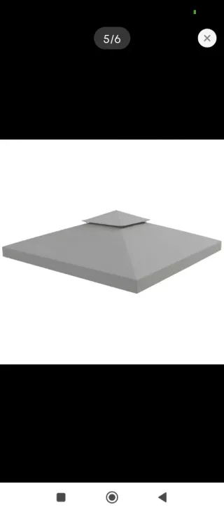 Lona para pérgola gris