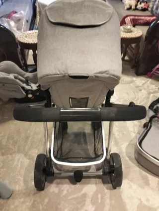 Carro de bebé 3 piezas gris