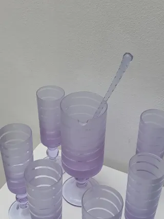 Set 6 Bicchieri Murano Viola