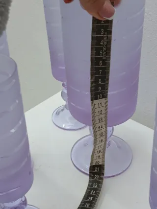 Set 6 Bicchieri Murano Viola