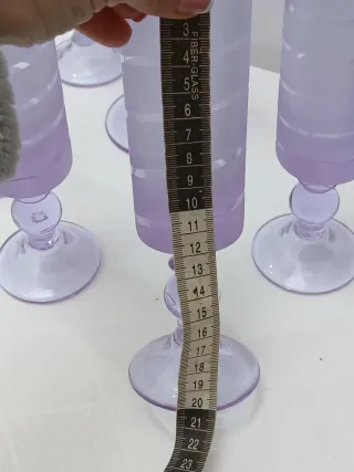 Set 6 Bicchieri Murano Viola