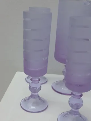 Set 6 Bicchieri Murano Viola