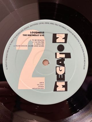 Vinilo Loudness “The Birthday Eve”