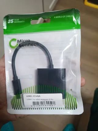 Adaptador USB-C a VGA Micro Connect 0.2m