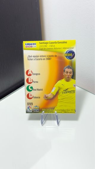 Cromo de fútbol Cazorla - Villarreal