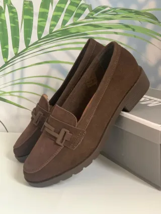 Mocasines terciopelo. Número 36