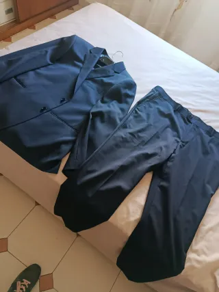 Traje de chaqueta azul