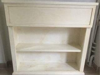 Cabecero estantería de madera