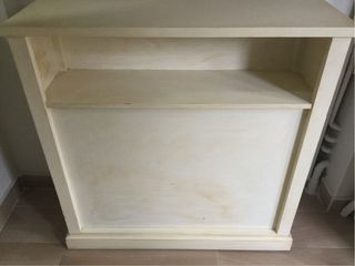 Cabecero estantería de madera