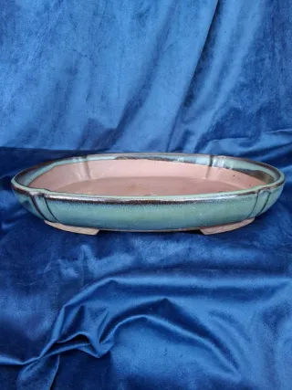 Maceta Bonsái Cerámica Ovalada