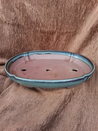 Maceta Bonsái Cerámica Ovalada