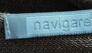 Maglietta donna in filo beige/marrone